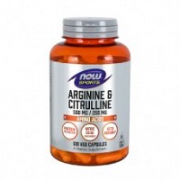 NOW Arginine & Citrulline 120 kaps.